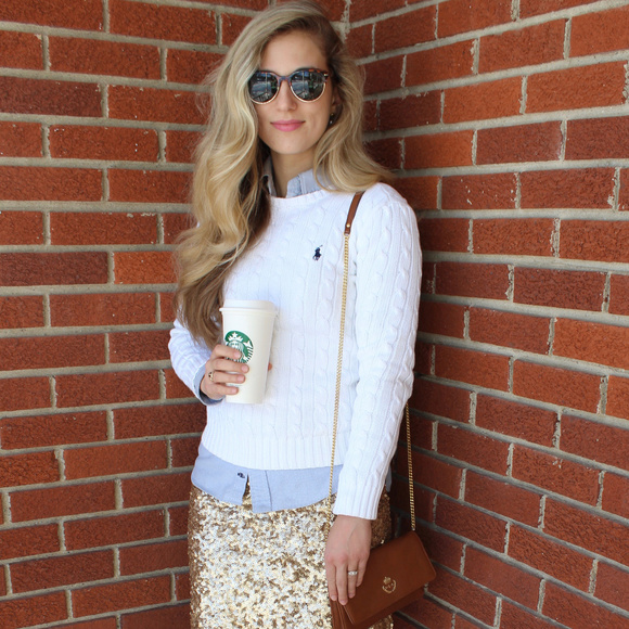 Ralph Lauren Sweaters - Ralph Lauren White Cable Knit Sweater